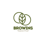 Green and White Organic Products Food Logo